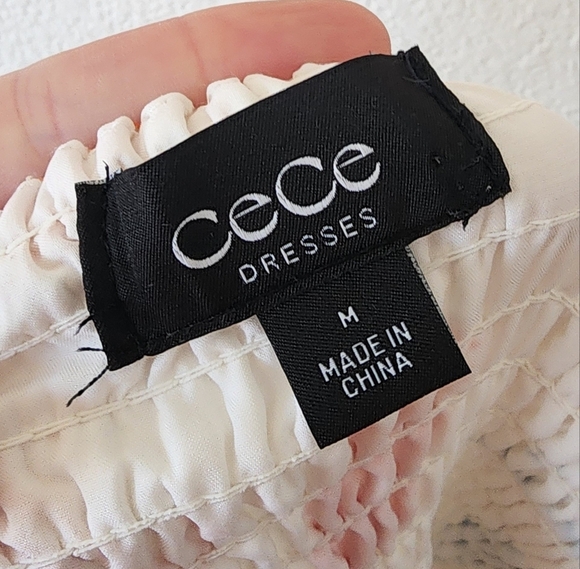 Cece New York Linen Blend Tiered Maxi Sundress M - Picture 4 of 6